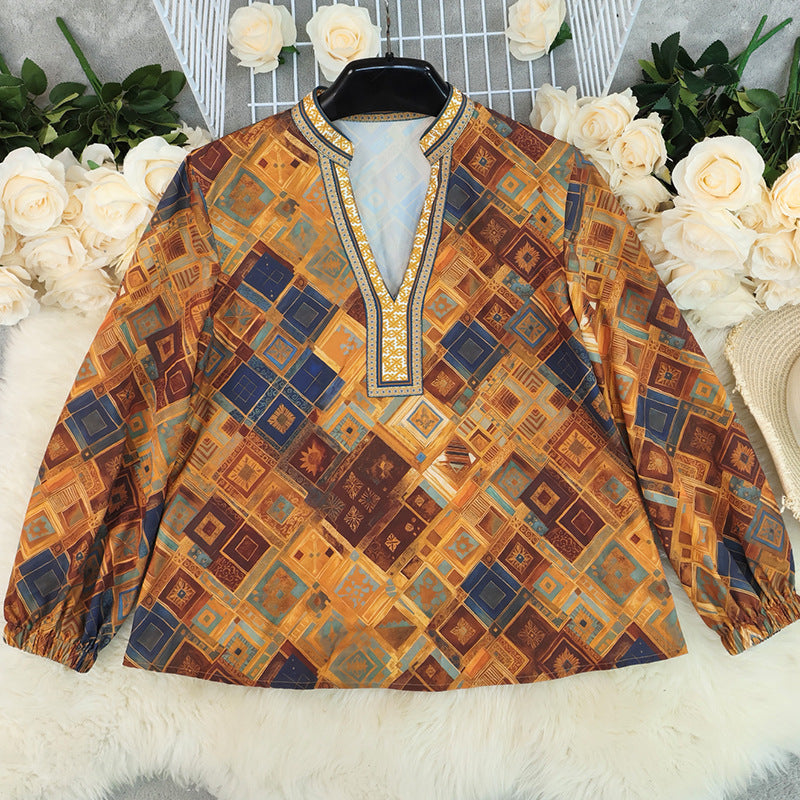 Pull jaune imprimé – Élégance lumineuse pour le quotidien