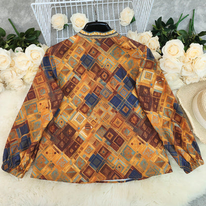 Pull jaune imprimé – Élégance lumineuse pour le quotidien