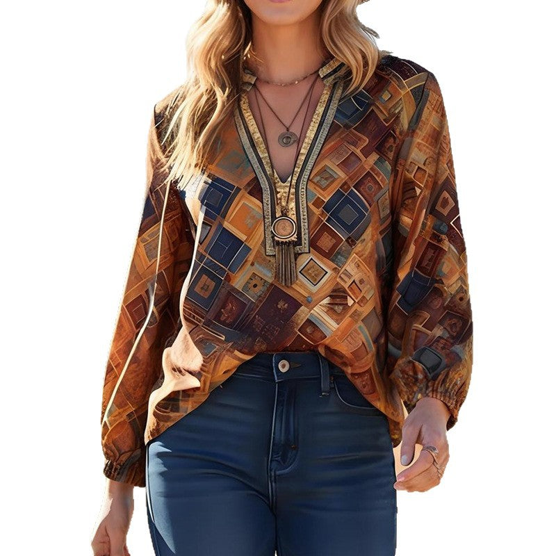 Pull jaune imprimé – Élégance lumineuse pour le quotidien