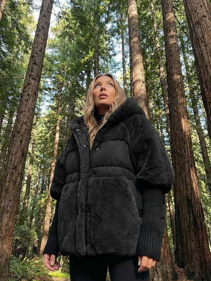 Doudoune femme à capuche – doublée